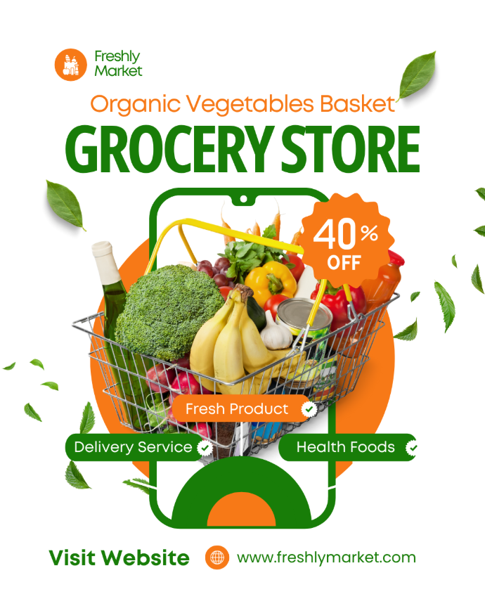 Freshly Market – 40% Off on Organic Vegetables Basket