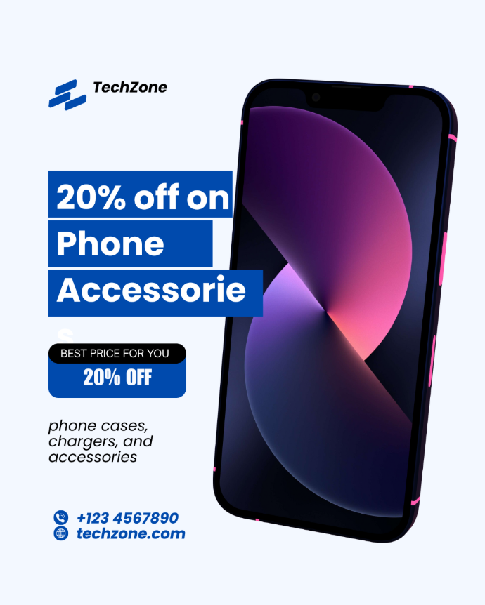 تيك زون – خصم 20% على جميع إكسسوارات الهواتف